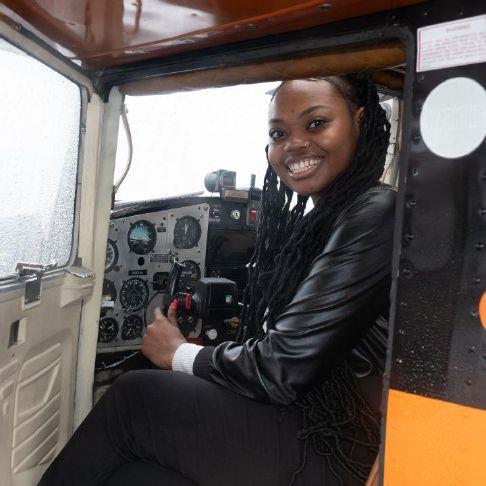 She grew up in Zimbabwe and is now flying planes in Warrenton, Ore.